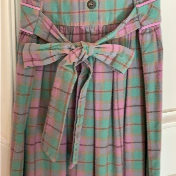 Hartstrings Dress Jumper Girls Size 8 Soft Flannel Floral Dress - Picture 4 of 6